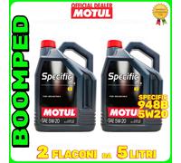 MOTUL Specifica 948B SAE 5W-20 Olio Motore STJLR.03.5004, 5 Litro