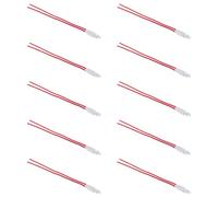 10 LUCI DI CORTESIA PER MODULI BASCULANTI, ROSSO, COMPATIBILE CON BTICINO LIVING, SPIA LUMINOSA PER INTERRUTTORI E PULSANTI, MODULI E FRUTTI GRIGI 100% COMPATIBILI