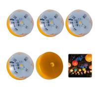 10 luci per palloncini, luce bianca calda, mini LED con modalità di rilevamento crepuscolare, mini luce a LED con batteria, batteria può essere sostituita, palline a LED piccole per lanterne di carta