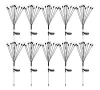10 luci solari da giardino, luci lucciole per esterni con 10 teste LED, luci decorative paesaggistiche impermeabili, 8 modalità di sfarfallio per giardino, patio, prato e balcone