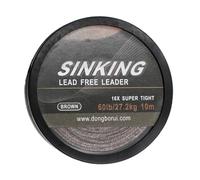 10 m/27,2 kg Peso leggero Affondamento Pesca Leader Ad Alta Densità Tessuto Stretta 16 Fili Filo Intrecciato Per Fissare Gancio Attacchi Affondamento Leader Line