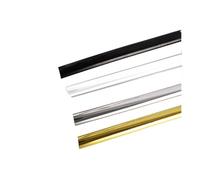 10 m di strisce decorative per la rimozione e l'incollaggio di specchi flessibili, pareti, soffitti, piastrelle, bordi pavimenti, armadi (D-oro, 10 m)