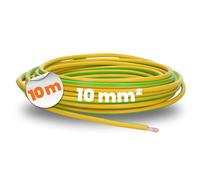 10 Metri Cavo Lapp 4520005 PVC Singolo H07V-K 10 Mm² Verde / Giallo Filo Anello