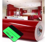 10 m Oracal 621 lucentezza 030 rosso scuro plotter + raschietto pellicola...