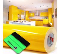 10 m Oracal 621 lucentezza 019 segnale giallo plotter + raschietto per mobili