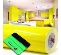 10 m Oracal 621 lucido 025 giallo zolfo pellicola plotter + rastrello...