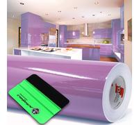 10m Oracal 621 brillante 042 pellicola viola per taglio + raclette adesiva mo...