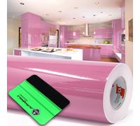 10m Oracal 621 Lucido 045 Plotter Rosa + Raschietto Pellicola Adesiva Mobili