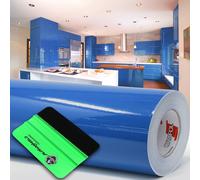10 m Oracal 621 lucido 052 blu azzurro pellicola plotter + rastrello...