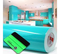 Orafol Pellicola per Plotter Oracal 621 Brillant 054 – 10 m Turchese Lucido con Raschietto