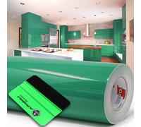 10 m Oracal 621 lucido 061 verde pellicola plotter + rastrello pellicola...