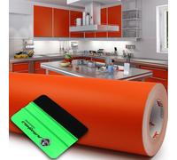 10 m Oracal 631 opaco 047 rosso-arancio 63 cm pellicola per taglio + raclette...