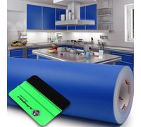 10 m Oracal 631 opaco 051 blu genziana 63 cm pellicola plotter + rastrello...