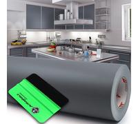 10 m Oracal 631 opaco 752 grigio cemento 63 cm pellicola plotter + rastrello ...