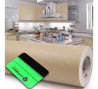 10 m Oracal 631 opaco 816 beige scuro 63 cm pellicola plotter + rastrello pel...