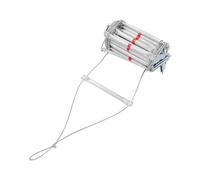 10 m scala di salvataggio fino a 200 kg, scala antincendio con gancio per finestra balcone, scala di fuga in acciaio pieghevole per emergenza, evacuazione