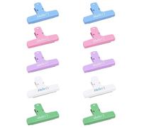 10 magneti da frigorifero con clip di carta, sacchetti per alimenti, per lavagna, frigorifero, memo, note, magneti, morsetti