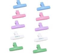 10 magneti per carta da frigo, sacchetti per alimenti, per lavagna, frigorifero, note, note, frigorifero, morsetto per documenti