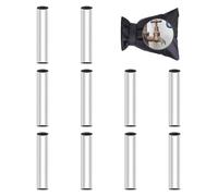 10 manicotti per tubi in cloroprene, per impianti di riscaldamento solare, tubazioni esterne contro il congelamento, isolamento con strato di alluminio, set di isolamento per tubi in cloroprene