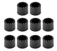 10 manicotti scorrevoli in polipropilene e polietilene, cuscinetti protettivi per attrezzature per il fitness, movimentazione e conservazione dei dischi (t30 x Φ21 x H24)