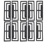 10 maniglie decorative per cassetti antichi da cucina, pomelli neri con viti di montaggio, per mobili domestici, armadi, cassettiere, cassettiere, maniglie
