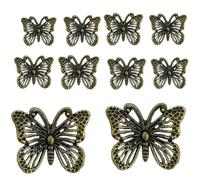 10 maniglie per cassetti in lega di zinco anticato, stile vintage per armadietti, armadi, comodini e unità del vino, stile tradizionale europeo (vintage)