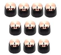 10 manopole push on fit per amplificatore per chitarra, diametro 6 mm, tappi per l'aspetto della chitarra