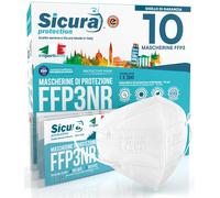 10 Mascherine Protettive FFP3 Certificate CE. Made in Italy. BFE ≥99% E PFE ≥99%