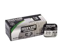 10 x Maxell 319 Pile Batterie Scatola Mercury Free Silver Oxide SR527SW 1.55V