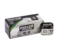 10 Maxell 373 Sr916Sw Batterie Al Argento 1.55V Per Orologi NUOVE