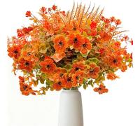 10 mazzi di fiori artificiali autunnali bouquet artificiale autunnale resistente alle intemperie piante autunnali da balcone fiori artificiali autunnali come veri decorazione autunnale per il giardino