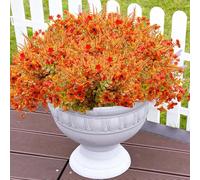 10 mazzi di fiori artificiali autunnali bouquet artificiale autunnale resistente alle intemperie piante autunnali da balcone fiori artificiali autunnali come veri decorazione autunnale per il giardino