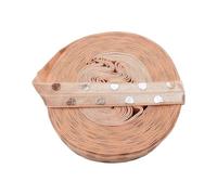 10 Metri 15 mm Stampa a Pois in Lamina d'oro Rosa, Nastro Elastico Piegato, Fascia per Capelli da Cucire Accessori Decorativi per Zaino,Gs359,15 mm