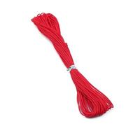 10 metri 27 colori cera corda di cotone braccialetto tessuto fai da te accessori collana per la realizzazione di braccialetti con un diametro di 1 millimetro e una lunghezza di 1 metro(Red)