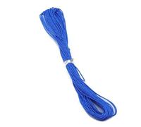 10 metri 27 colori cera corda di cotone braccialetto tessuto fai da te accessori collana per la realizzazione di braccialetti con un diametro di 1 millimetro e una lunghezza di 1 metro(Blue)
