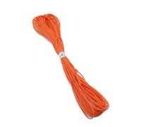 10 metri 27 colori cera corda di cotone braccialetto tessuto fai da te accessori collana per la realizzazione di braccialetti con un diametro di 1 millimetro e una lunghezza di 1 metro(Orange Red)