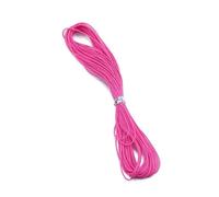 10 metri 27 colori cera corda di cotone braccialetto tessuto fai da te accessori collana per la realizzazione di braccialetti con un diametro di 1 millimetro e una lunghezza di 1 metro(Hot Pink)