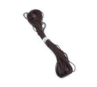 10 metri 27 colori cera corda di cotone braccialetto tessuto fai da te accessori collana per la realizzazione di braccialetti con un diametro di 1 millimetro e una lunghezza di 1 metro(Brown)