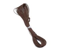 10 metri 27 colori cera corda di cotone braccialetto tessuto fai da te accessori collana per la realizzazione di braccialetti con un diametro di 1 millimetro e una lunghezza di 1 metro(Coffee)