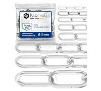 10-metri 3-mm di spessore catena in acciaio inox V4A a maglia lungo da NietFullThings in un unico pezzo catena di ancoraggio DIN 5685 DIN 763 10-m