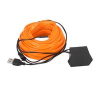 10 Metri / 33 piedi Auto Interno USB EL Cavo Arancione Freddo Luce Set