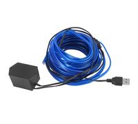 10 Metri / 33 piedi Auto Interno USB EL Cavo Blu Freddo Luce Set
