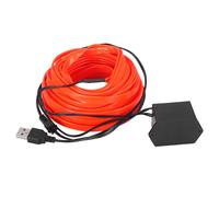 10 Metri / 33 piedi Auto USB EL Cavo Corda Rosso Freddo Luce Set