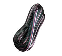 10 Metri Cavo Filo Elettrico Piattina Penta Polare 5X0,25 mmq, Cavo di Prolunga Per Striscia Led RGBW