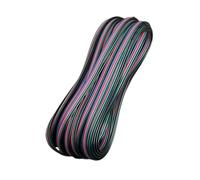 10 Metri Cavo Filo Elettrico Piattina Quadri Polare 4X0,25 mmq, Cavo di Prolunga, Per Striscia Led RGB