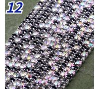 10 Metri Cintura Corda Strass Catena Orlo Diamante Trasparente Sparkle Fai da Te