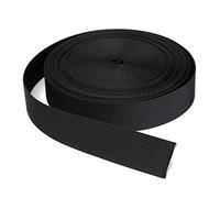 10 Metri di Nylon Nero Pesante Cinghia Tracolla Zaino Cintura Nastro Abbigliamento Tessuto Cintura da Cucire Accessori Cucito Fai da Te Fatti a Mano