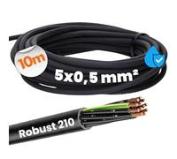10 metri Lapp 0021885 Ölflex Robust 210 Cavo di comando per tutte le stagioni 5x0,5 mm² con conduttore di protezione I uso esterno I flessibile alle basse temperature I resistente ai raggi UV