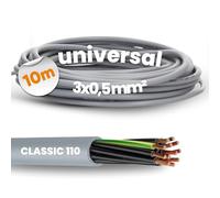 10 metri Lapp 1119003 Ölflex Classic 110 PVC cavo di controllo 3 X 0,5 mm² I 3 fili 3 G0,5 mm² con conduttore di protezione verde giallo