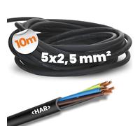 10 metri Lapp 16001293 H07RN-F 5G2,5mm² cavo in gomma con conduttore di protezione giallo-verde 5x2,5mm².